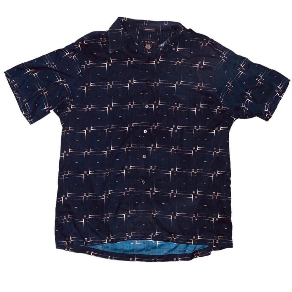 Vintage 2000s Button Down Geometric Print Shirt